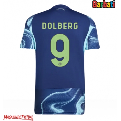 Ajax Kasper Dolberg #9 Tricou Fotbal Replică 2025-26 Barbati Deplasare Ajax Kasper Dolberg #9 Tricou Fotbal Replică 2025-26 Barbati Deplasare